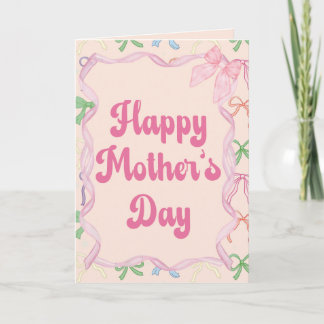 Mother's Day Bows & Ribbons Coquette  Card