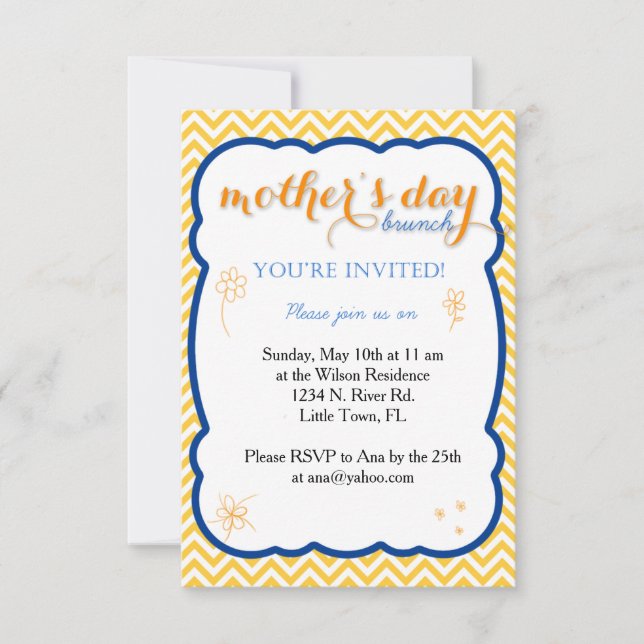 Mother's Day Brunch Invitation (Front)
