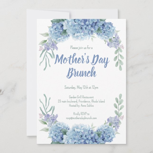 Mother's Day Brunch Invitation (Front)