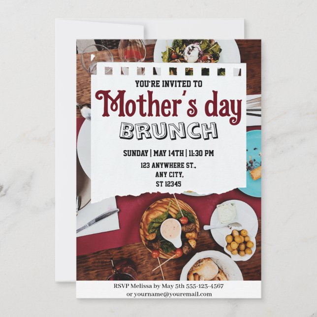 Mothers Day Brunch Invitation (Front)