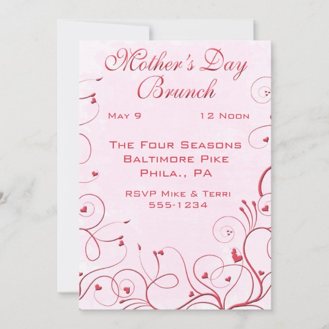 Mother's Day Brunch Invitations (Front)