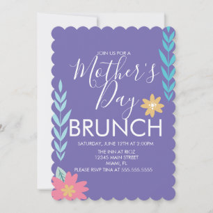 Mother's Day Brunch Spring Greenery  Invitation