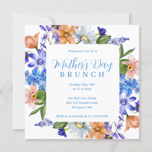 Mother's Day Brunch Wildflower Invitation