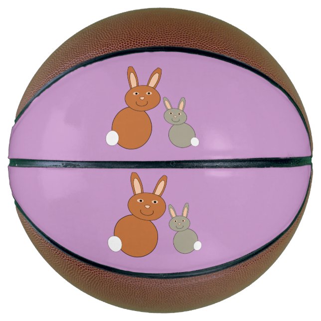 Mothers Day Bunnies Basketballs (Front)