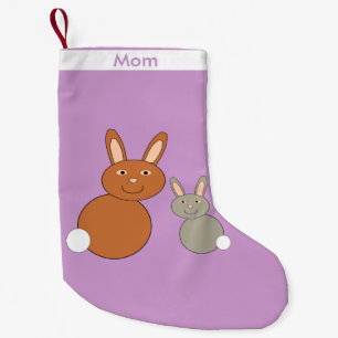 Mothers Day Bunnies Custom Christmas Stocking