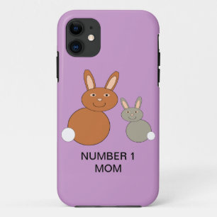 Mothers Day Bunnies Custom Number 1 Mum iPhone 5 C Case-Mate iPhone Case