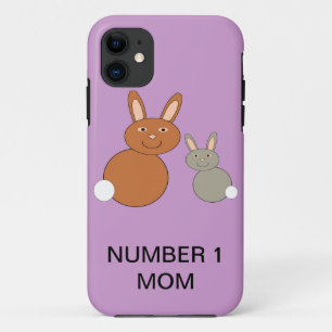 Mothers Day Bunnies Custom Number 1 Mum iPhone iPhone 11 Case