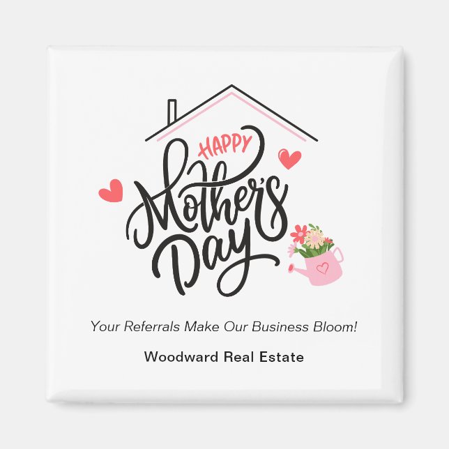 Mother's Day Business Bloom | Real Estate Budget  Magnet (Front)