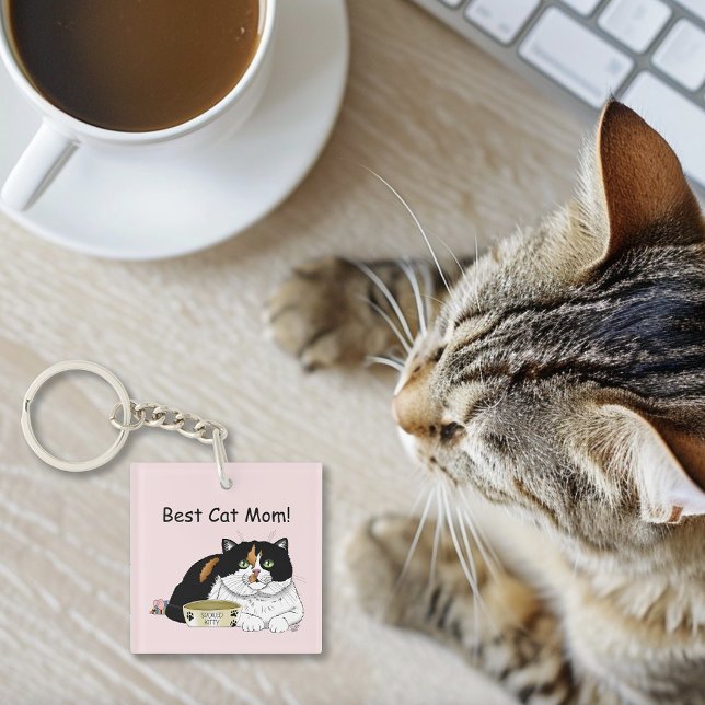 Mothers Day Calico Cat Key Ring (Creator Uploaded)