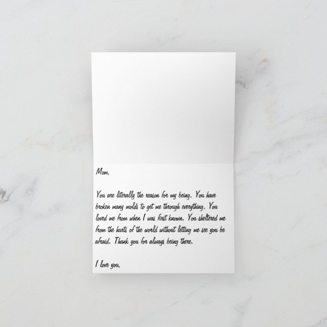 Mother's Day Card (Inside)