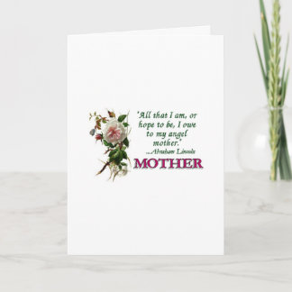 Mother's Day Card  Antique Rose