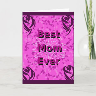 Mother's Day Card, Best Mother Thank You Card