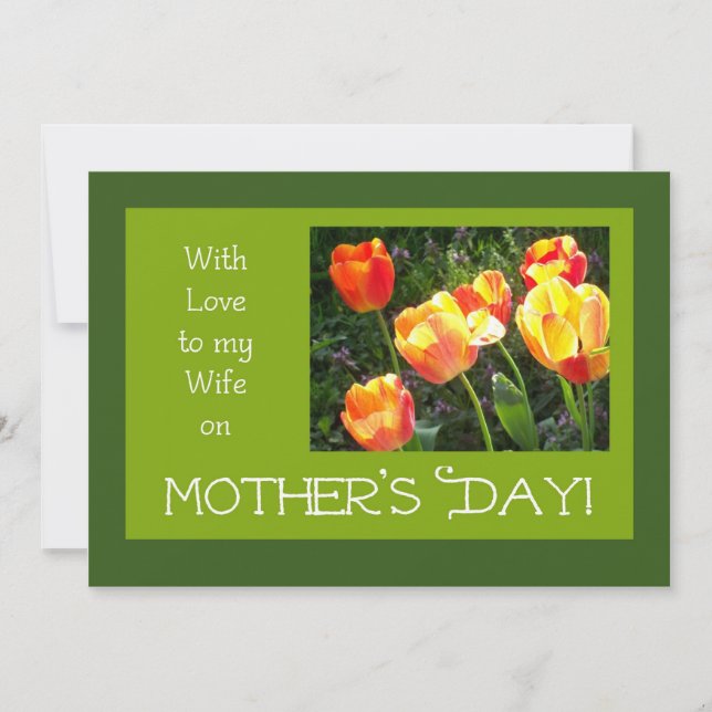 Mother's Day Card for a Wife (Front)
