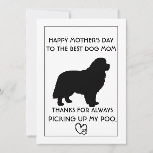 Mother's Day Card for Dog Newfie Mum