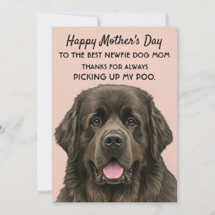 Mother's Day Card for Dog Newfie Mum