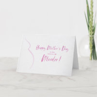 Mother's Day Card for Moeder