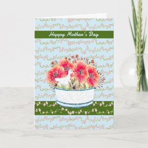 Mother's Day Card for Mum with Flowers