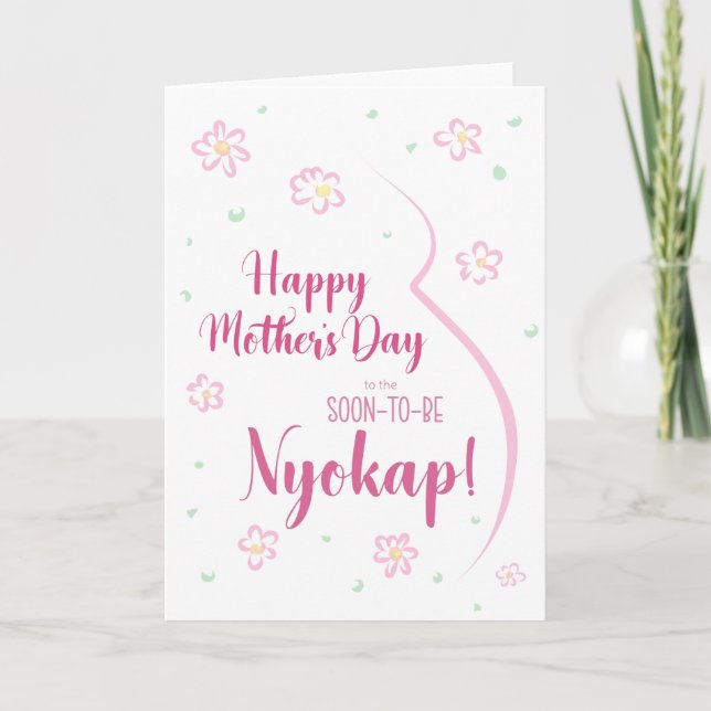 Mother's Day Card for Pregnant Nyokap (Front)