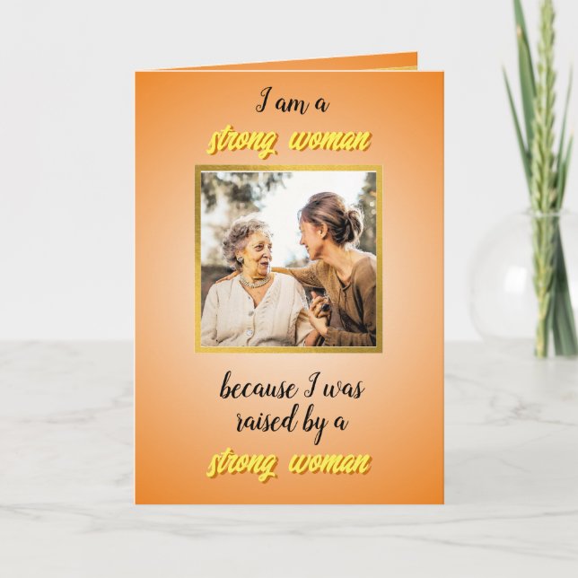 Mothers day card from adult daughter to senior mum (Front)