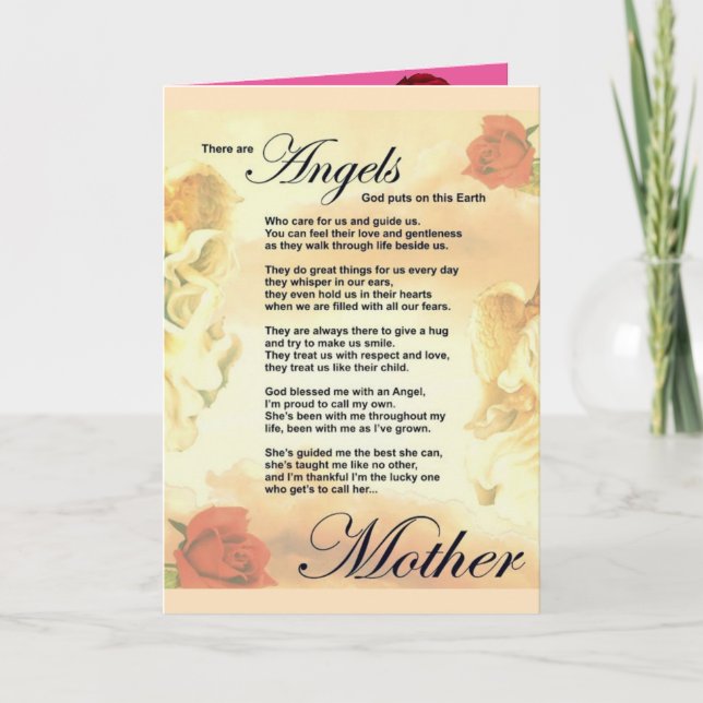 Mothers Day Card Standard white envelopes included (Front)