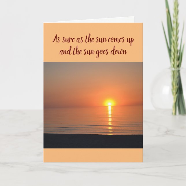 Mother's Day Card--Sunset Card (Front)