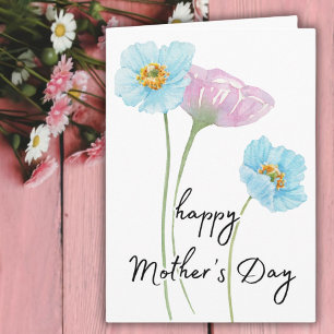 MOTHERs day card watercolor simple elegant