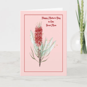 Mothers Day Card with Australian Flowers