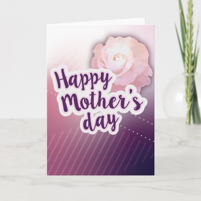 Mother's Day Card with Blank Inside (Front)