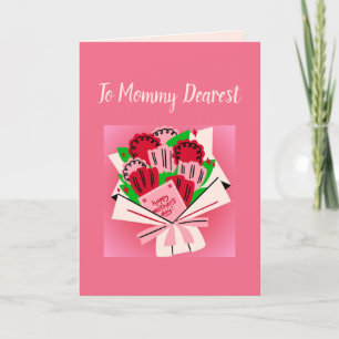 Mother's Day Card with Bouquet of Flowers
