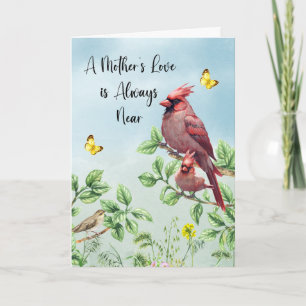 Mother's Day Cardinals Outdoors on Branches Card