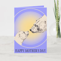 Mother's Day Cards Polar Bear Greeting Card