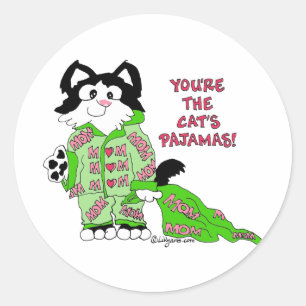 Mother's Day Cartoon Cat Stickers