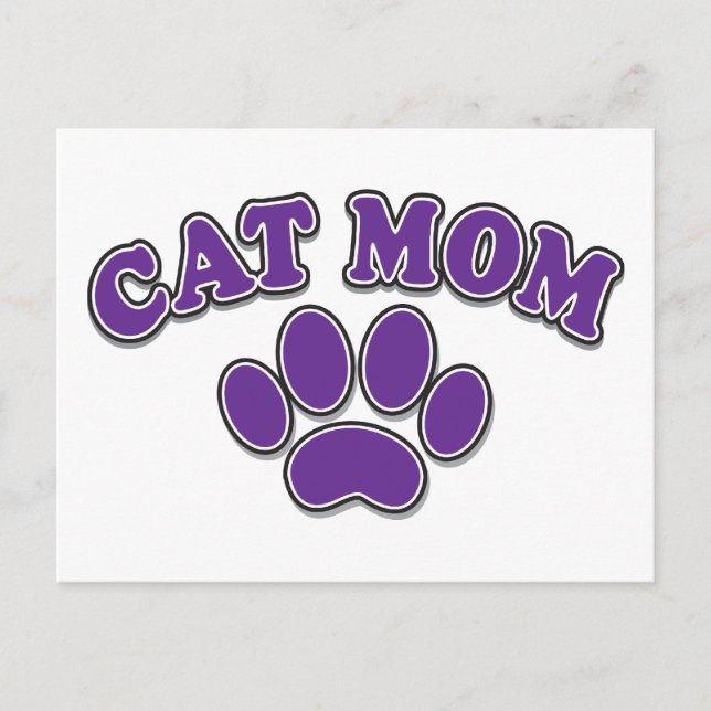 Mother's Day Cat Mum Postcard (Front)