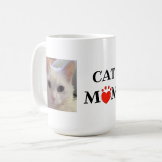 Mother's Day Cat Mum Quote Personalised Photo Coffee Mug