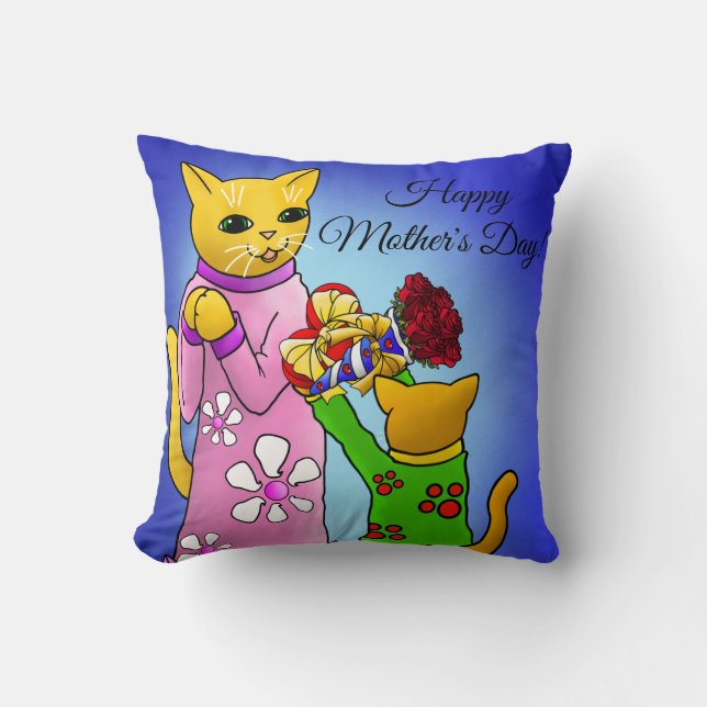 Mother's Day Cats Cushion (Front)