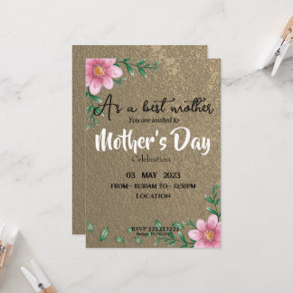 Mother's day celebration invitation
