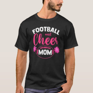 Mother's Day Cheerleader Mama Football Mum And Che T-Shirt