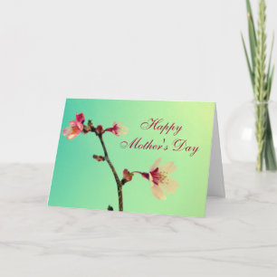 Mother's Day Cherry Blossom Greeting Card