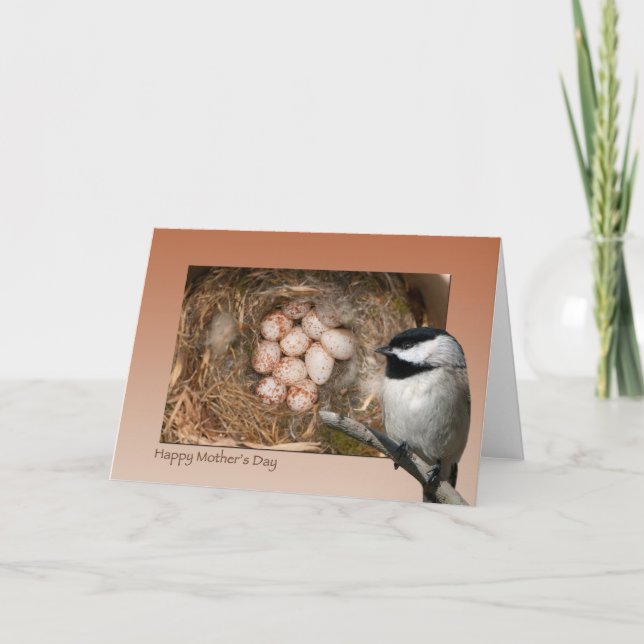 Mother's Day Chickadee Card (Front)