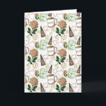Mother's Day Citrus Card<br><div class="desc">Who’s your favorite mom? It’s time to celebrate her with beautiful patterns like this one from Whale & Aphid,  featuring some of mom’s favorite things like coffee,  nail polish,  flowers,  and love 💕</div>