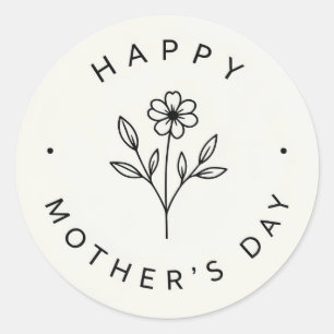 Mother's Day Classic Round Sticker