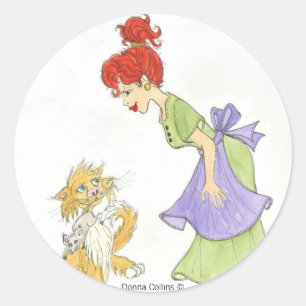 mother's day classic round sticker