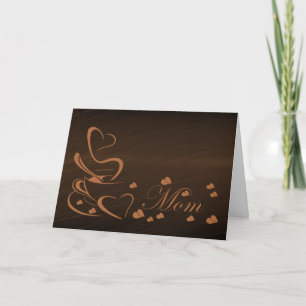 Mothers Day Coffee Illustration Card