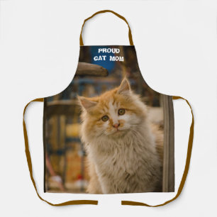 Mother's Day, Custom Cat Photo All Over Print Apron