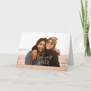 Mother's Day Custom Photo Folded Greeting Card