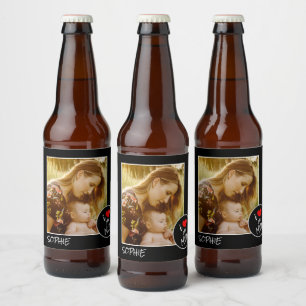 Mothers Day,  Custom Photo – Personalised Beer Bottle Label
