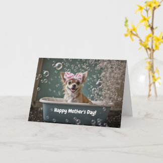 Mothers Day Cute and Funny Chihuahua Small Dog  Card