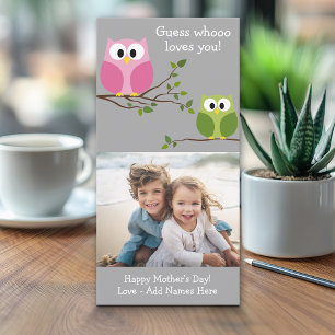 Mothers Day - Cute Owls - Whooo loves you