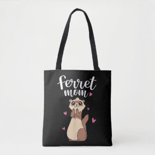 Mother's Day Cute Women Weasel Ferret Mum Tote Bag