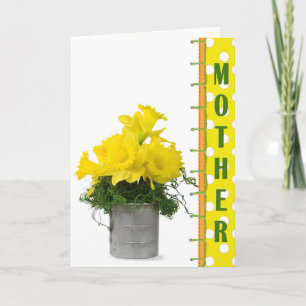 Mother's Day Daffodil Bouquet Card